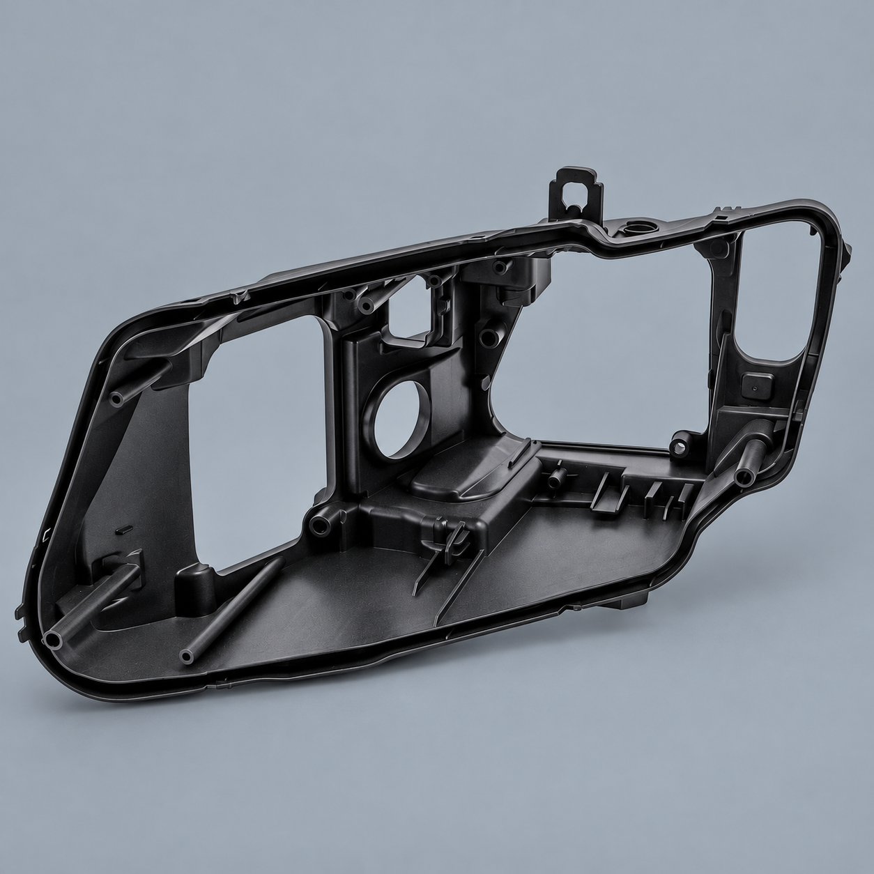 Lewa obudowa reflektora Audi Q5 8R Lift 2012–2016 Xenon na szarym tle